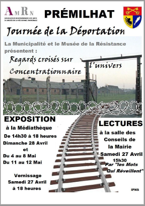 Affiche : exposition et lectures à Prémilhat